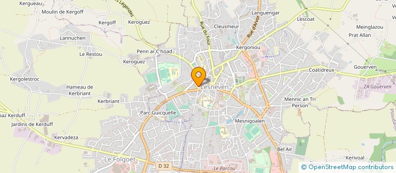 localisation de l'entreprise MADAME MARIE-PAULE LAURENT  LESNEVEN