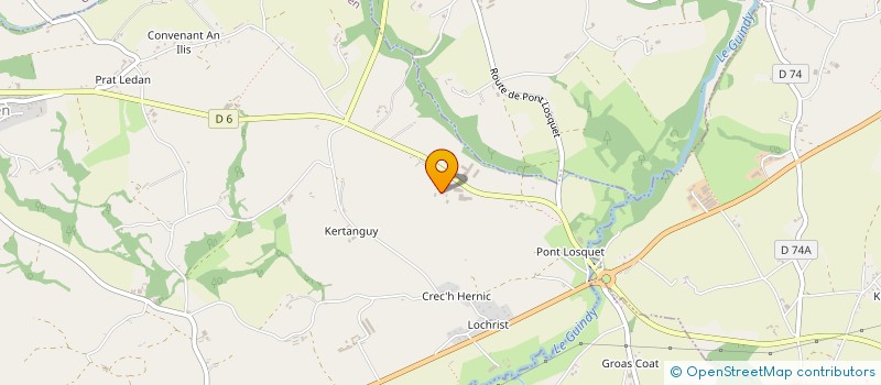 localisation de l'entreprise MADAME MARIE PAULE LE BROUDER  COATREVEN