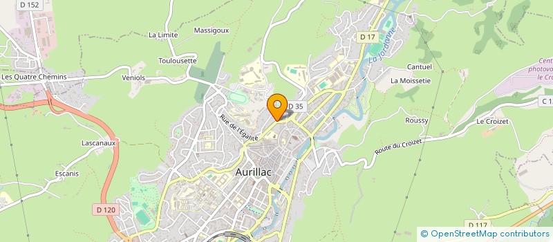 localisation de l'entreprise MADAME MARIE-PAULE MALASSAGNE à AURILLAC