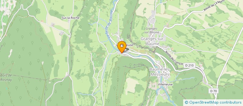 localisation de l'entreprise MADAME MARIE-PAULE MICHAUD  BAUME-LES-MESSIEURS