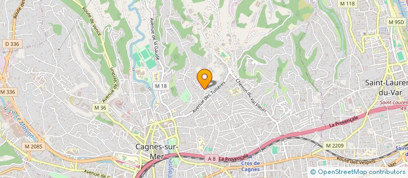 localisation de l'entreprise MADAME MARIE PAULE MOMBEEK  CAGNES SUR MER