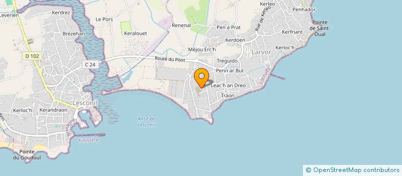 localisation de l'entreprise MADAME MARIE-PAULE PAGEAUD  LOCTUDY