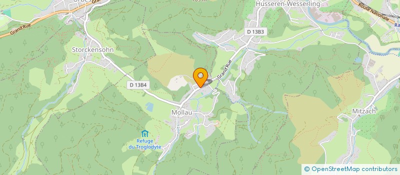 localisation de l'entreprise MADAME MARIE PAULE RUEFF  MOLLAU