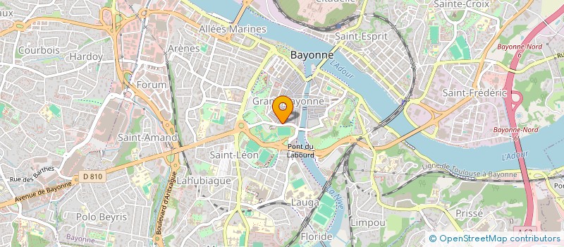 localisation de l'entreprise MADAME MARIE-PAULE RULAND  BAYONNE