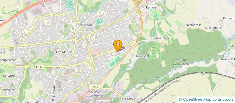 localisation de l'entreprise MADAME MARIE-PAULE STRICOT  LANDIVISIAU