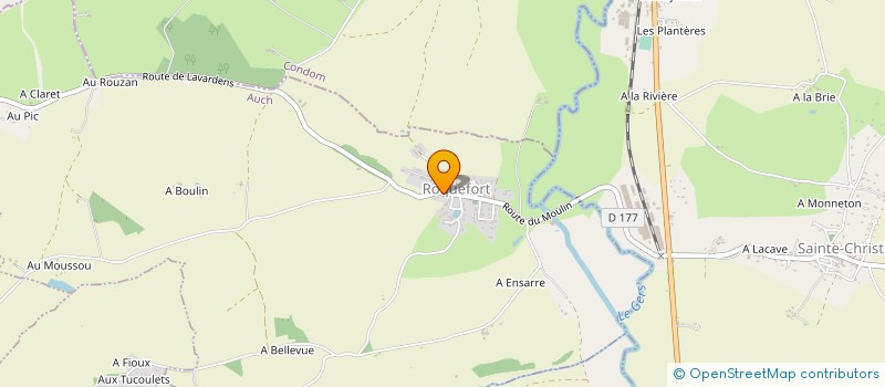 localisation de l'entreprise MADAME MARIE PAULE TECHOUEYRES  ROQUEFORT