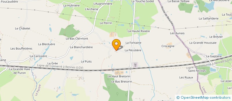 localisation de l'entreprise MADAME MARIE-PAULE TERRIER à LE PERTRE