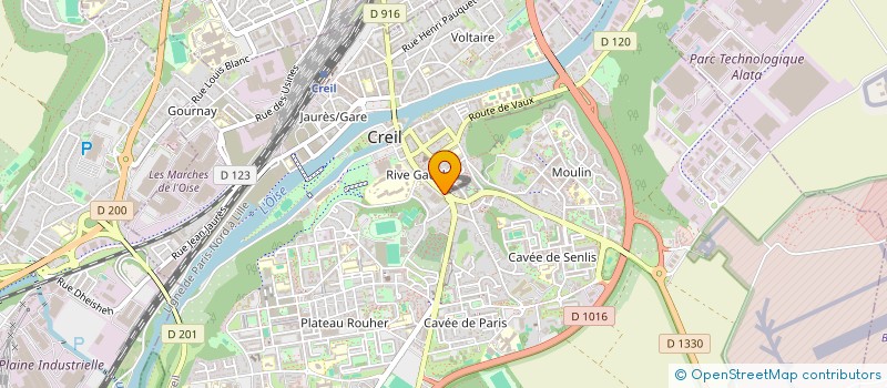 localisation de l'entreprise MADAME MARIE-PAULE VAN INGHELANDT  CREIL