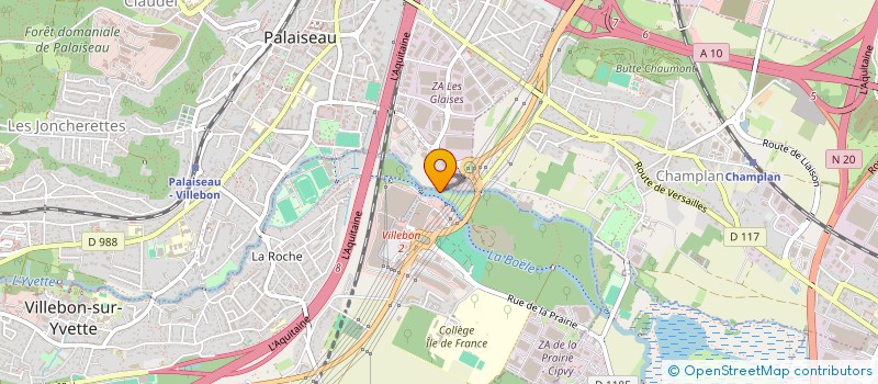 localisation de l'entreprise MADAME MARIE PAULE VOISIN  VILLEBON-SUR-YVETTE