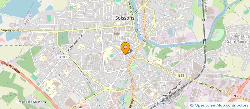 localisation de l'entreprise MADAME MARIE-PAULE WOLFF à SOISSONS