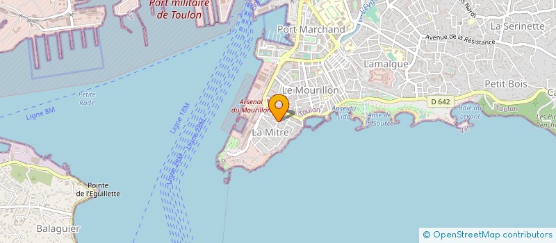 localisation de l'entreprise MADAME MARIE PAULIN  TOULON