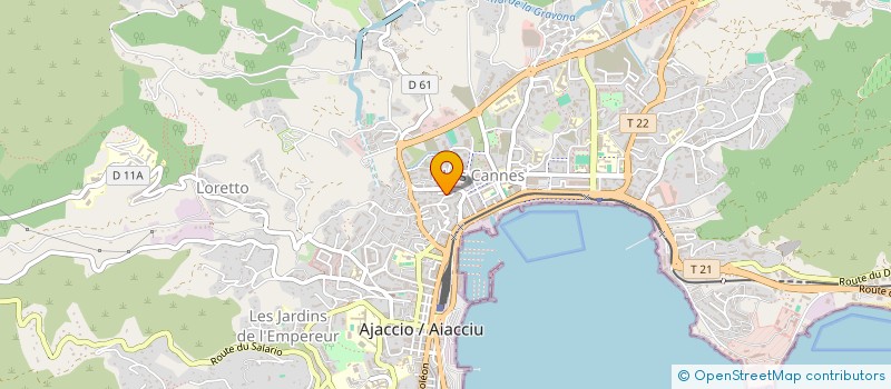localisation de l'entreprise MADAME MARIE PAULINE LEONI à AJACCIO