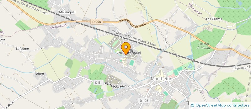 localisation de l'entreprise MADAME MARIE PEIRONE  MONTBETON