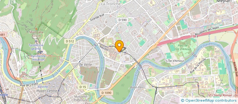 localisation de l'entreprise MADAME MARIE PELEGRIN à LA TRONCHE