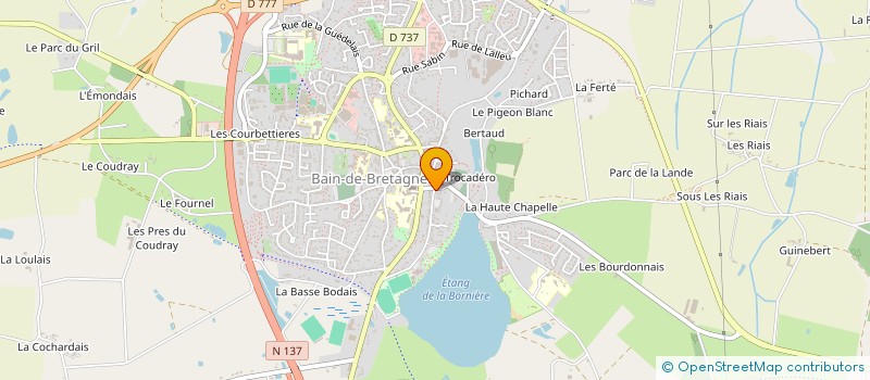 localisation de l'entreprise MADAME MARIE PELERIN à BAIN-DE-BRETAGNE