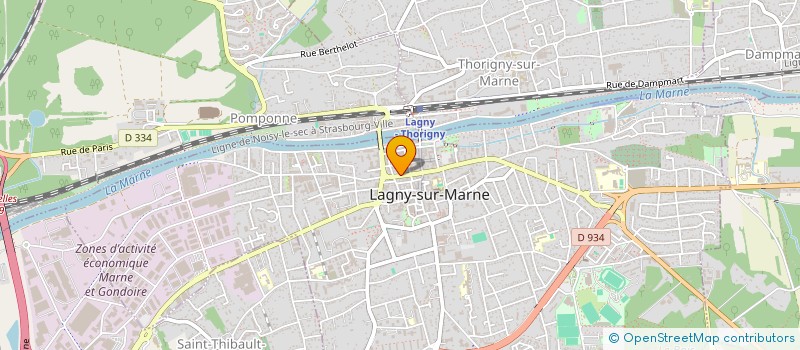 localisation de l'entreprise MADAME MARIE PELLETIER  LAGNY-SUR-MARNE