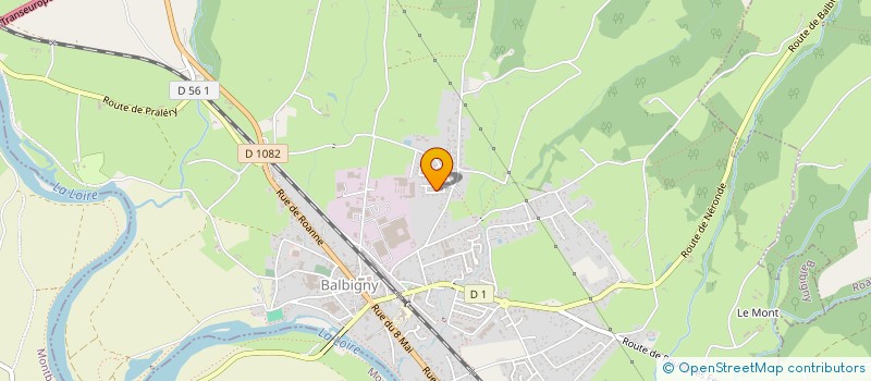 localisation de l'entreprise MADAME MARIE PELLETIER  BALBIGNY