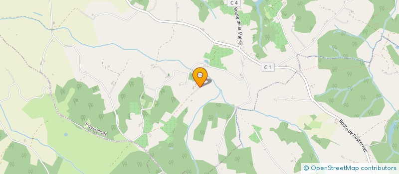 localisation de l'entreprise MADAME MARIE PELLO  PUYCORNET