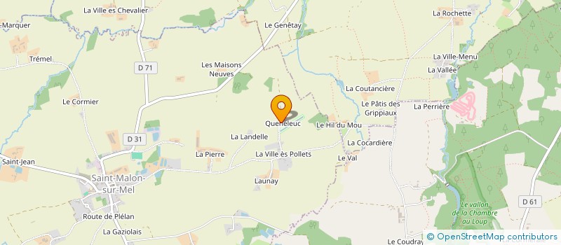 localisation de l'entreprise MADAME MARIE PELLOUAIS  SAINT-MALON-SUR-MEL