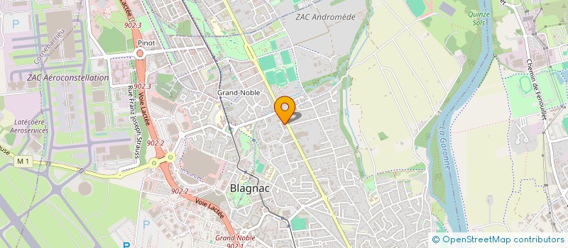 localisation de l'entreprise MADAME MARIE PELON à BLAGNAC