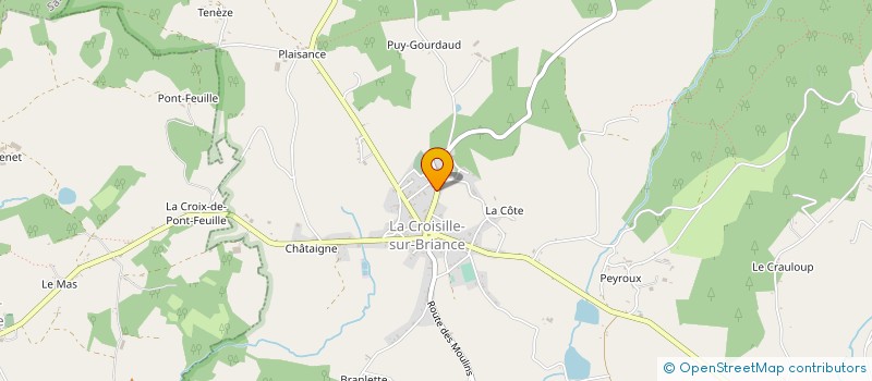 localisation de l'entreprise MADAME MARIE PENICAUD à LA CROISILLE-SUR-BRIANCE