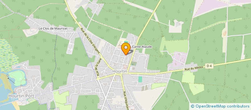 localisation de l'entreprise MADAME MARIE PENICAUT  HOURTIN