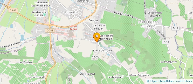 localisation de l'entreprise MADAME MARIE PENY  PINEUILH