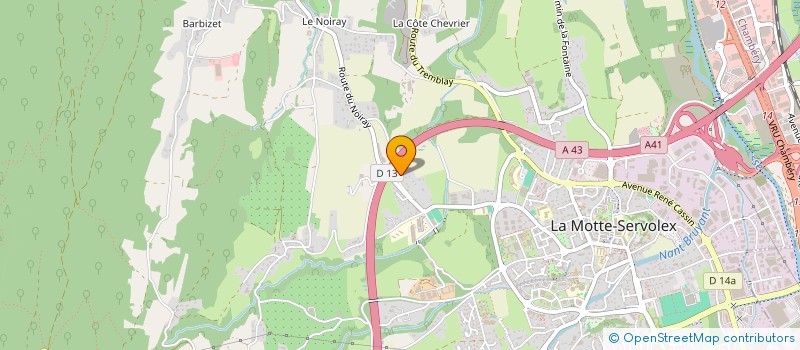 localisation de l'entreprise MADAME MARIE PEPIN à LA MOTTE-SERVOLEX