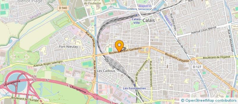 localisation de l'entreprise MADAME MARIE PERARD  CALAIS