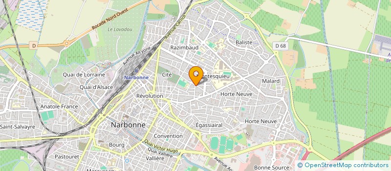 localisation de l'entreprise MADAME MARIE PEREZ  NARBONNE