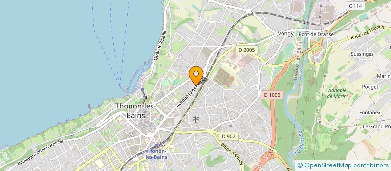 localisation de l'entreprise MADAME MARIE PEREZ à THONON-LES-BAINS
