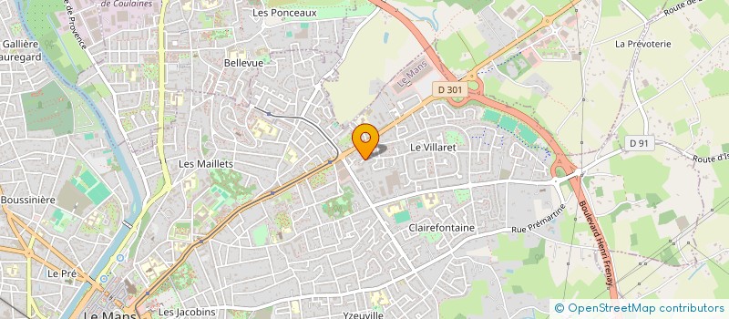 localisation de l'entreprise MADAME MARIE PEREZ à LE MANS