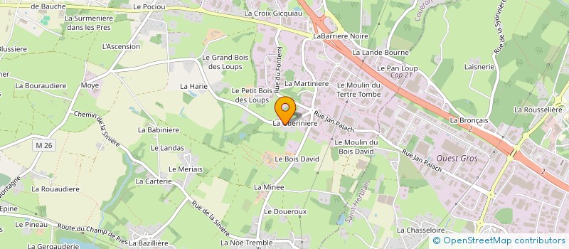 localisation de l'entreprise MADAME MARIE PERIBOIS à COUERON
