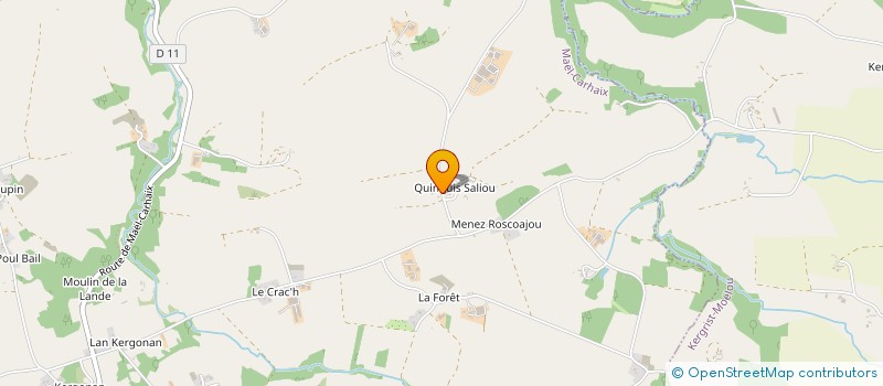 localisation de l'entreprise MADAME MARIE PERIC  MAEL-CARHAIX