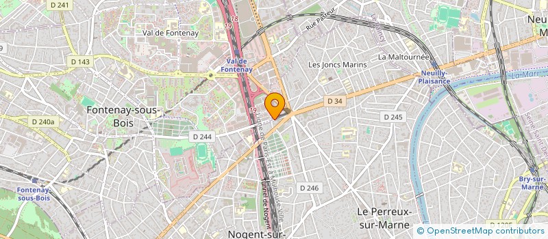 localisation de l'entreprise MADAME MARIE PERIER  LE PERREUX-SUR-MARNE