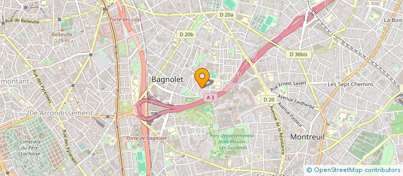 localisation de l'entreprise MADAME MARIE PEROCHEAU à BAGNOLET