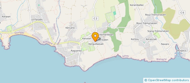 localisation de l'entreprise MADAME MARIE PERON  NEVEZ