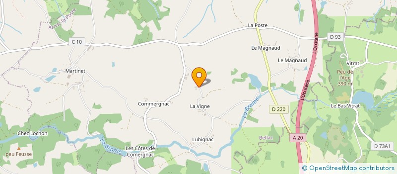 localisation de l'entreprise MADAME MARIE PEROUX à ARNAC-LA-POSTE