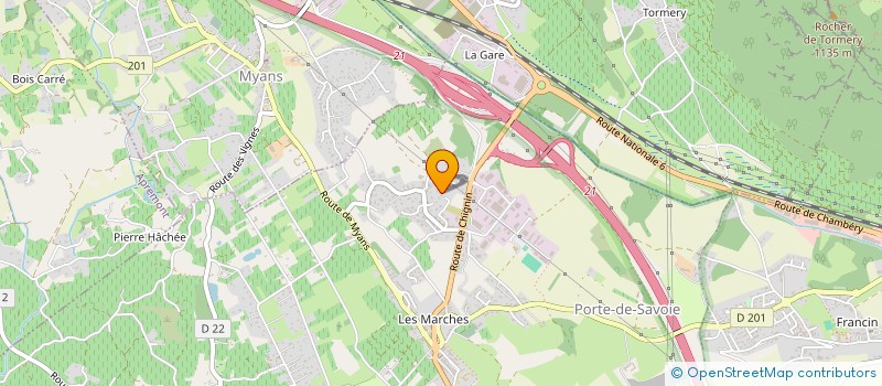 localisation de l'entreprise MADAME MARIE PERRET  CHAPAREILLAN