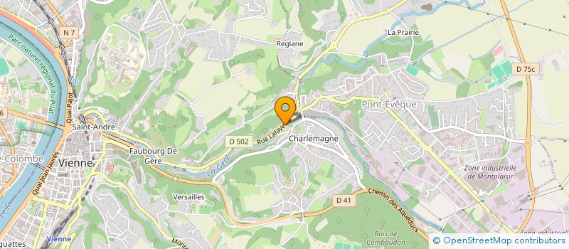 localisation de l'entreprise MADAME MARIE PERRIER  VIENNE
