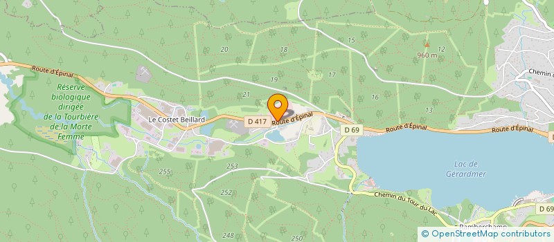 localisation de l'entreprise MADAME MARIE PERRIN  GERARDMER