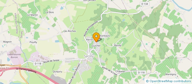 localisation de l'entreprise MADAME MARIE PERRIN à SARCEY