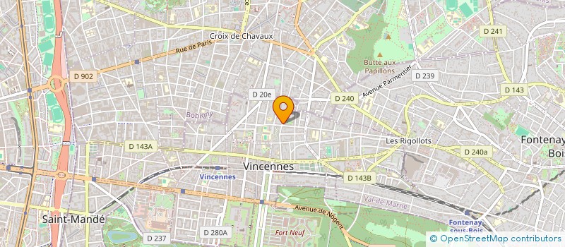 localisation de l'entreprise MADAME MARIE PERRODY à VINCENNES