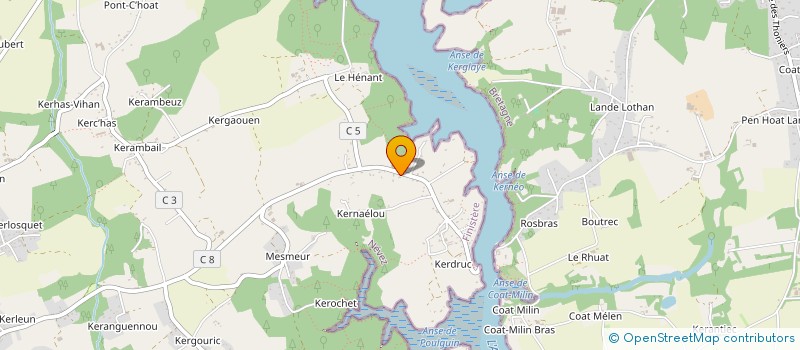 localisation de l'entreprise MADAME MARIE PERROT  NEVEZ