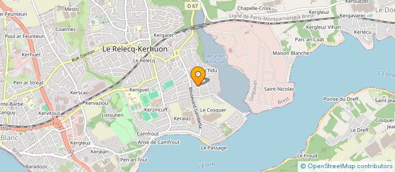 localisation de l'entreprise MADAME MARIE PERSON  LE RELECQ-KERHUON