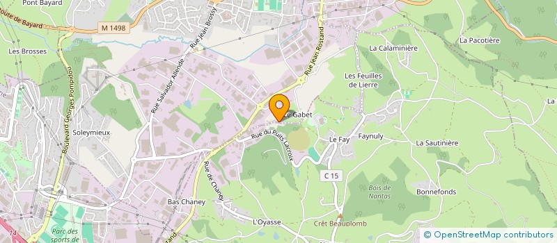 localisation de l'entreprise MADAME MARIE PESSEAT à LA TALAUDIERE