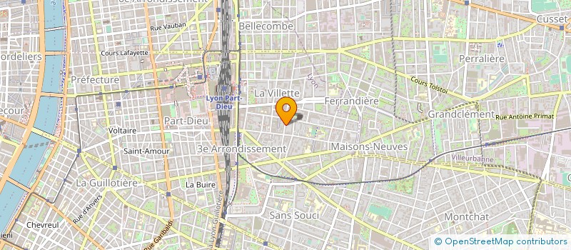 localisation de l'entreprise MADAME MARIE PESSEMESSE  LYON