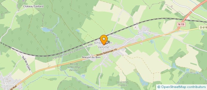 localisation de l'entreprise MADAME MARIE PETITGERARD  AMBLANS-ET-VELOTTE