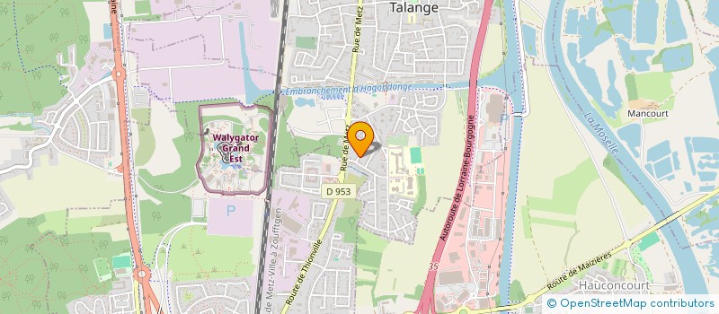 localisation de l'entreprise MADAME MARIE PEVERINI  TALANGE