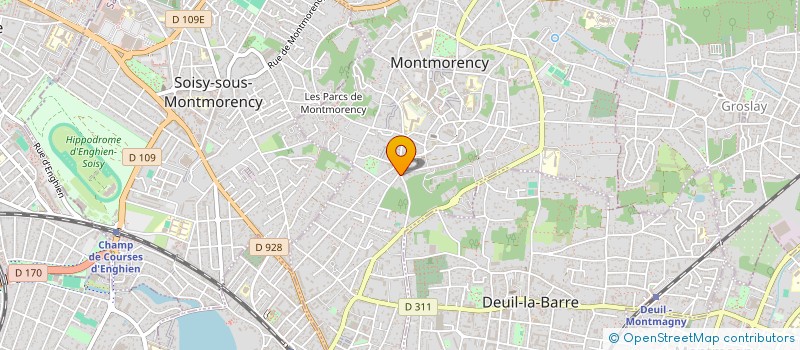 localisation de l'entreprise MADAME MARIE PEYRAUD  MONTMORENCY